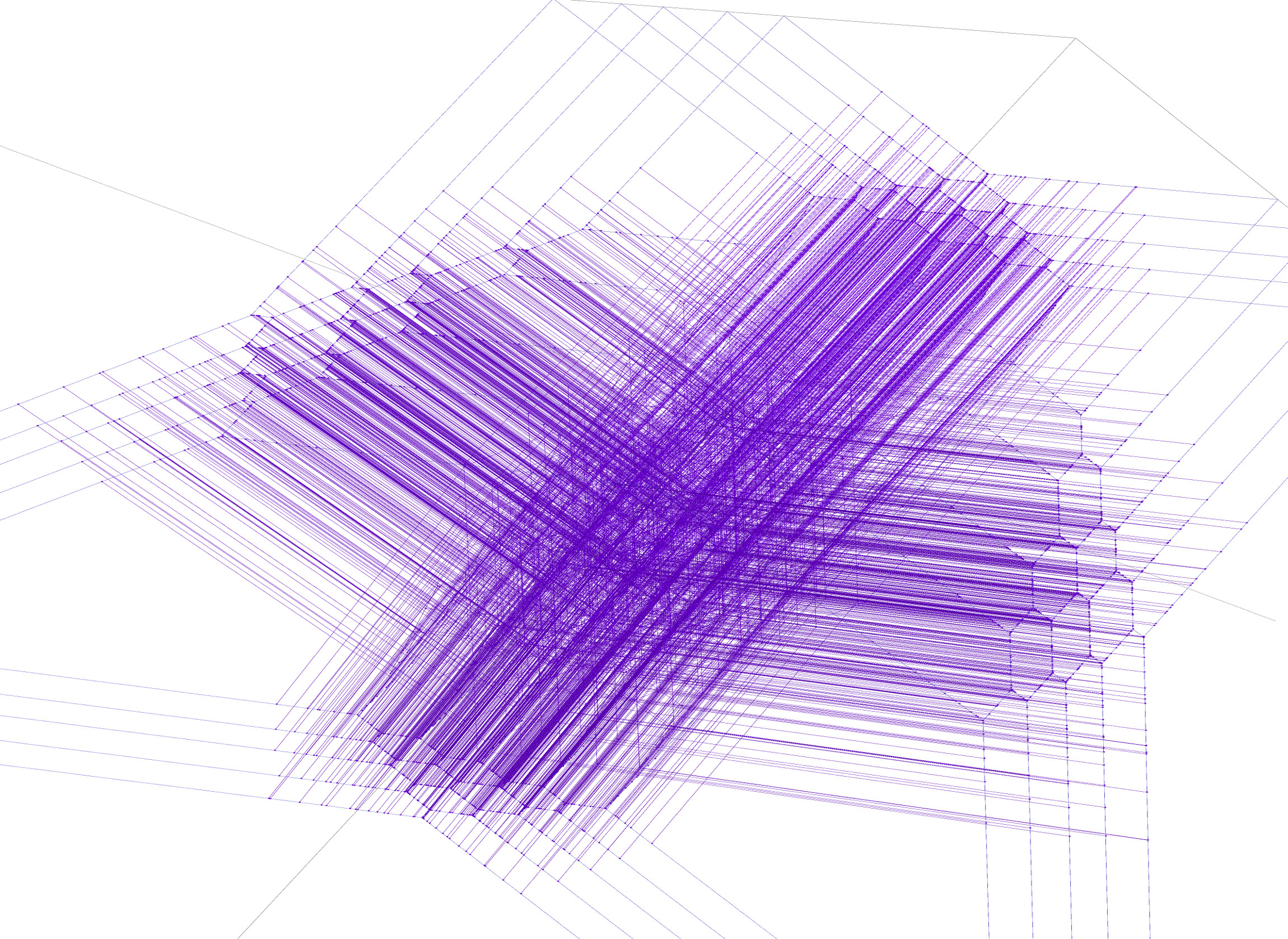 Tropical Lines in one P^3 of the quintic degeneration